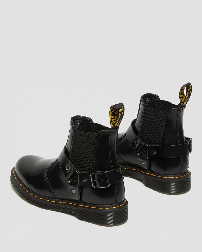 Botines Chelsea Dr Martens Wincox Smooth Cuero Hombre Negros | MX 308JPQ